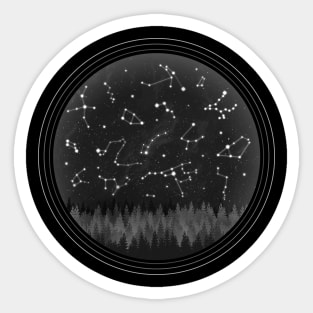 Constellations - B&W Edition Sticker